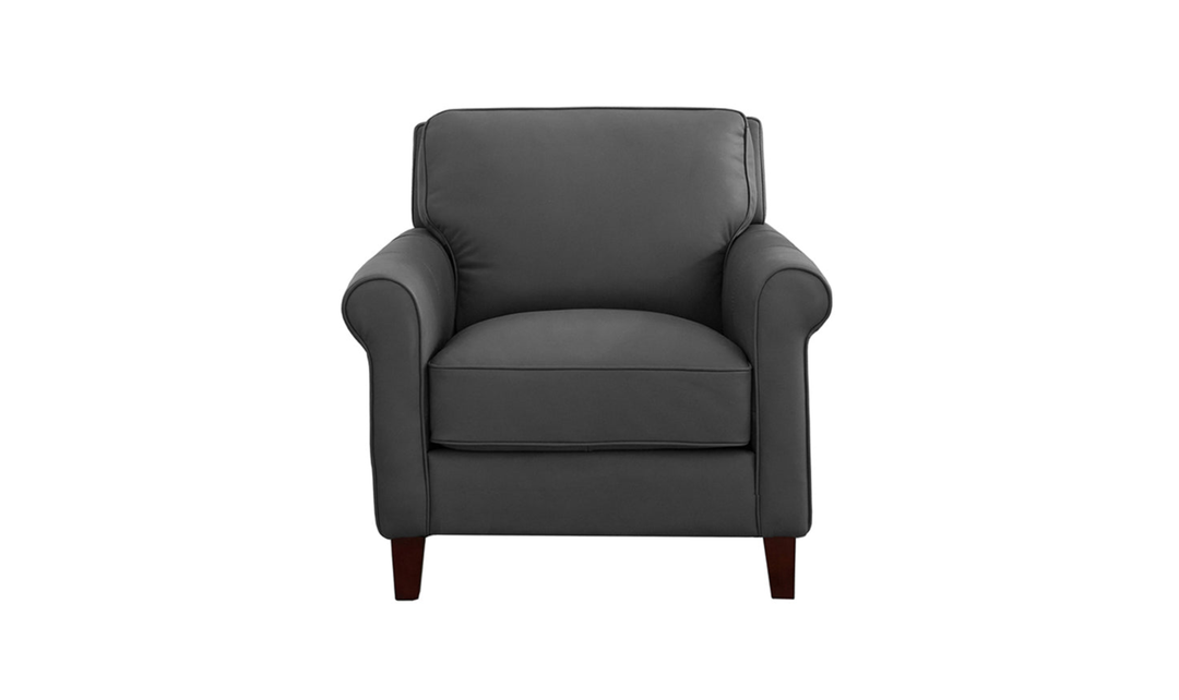 Hydeline Laguna Leather Living Room Set With Rolled Arms