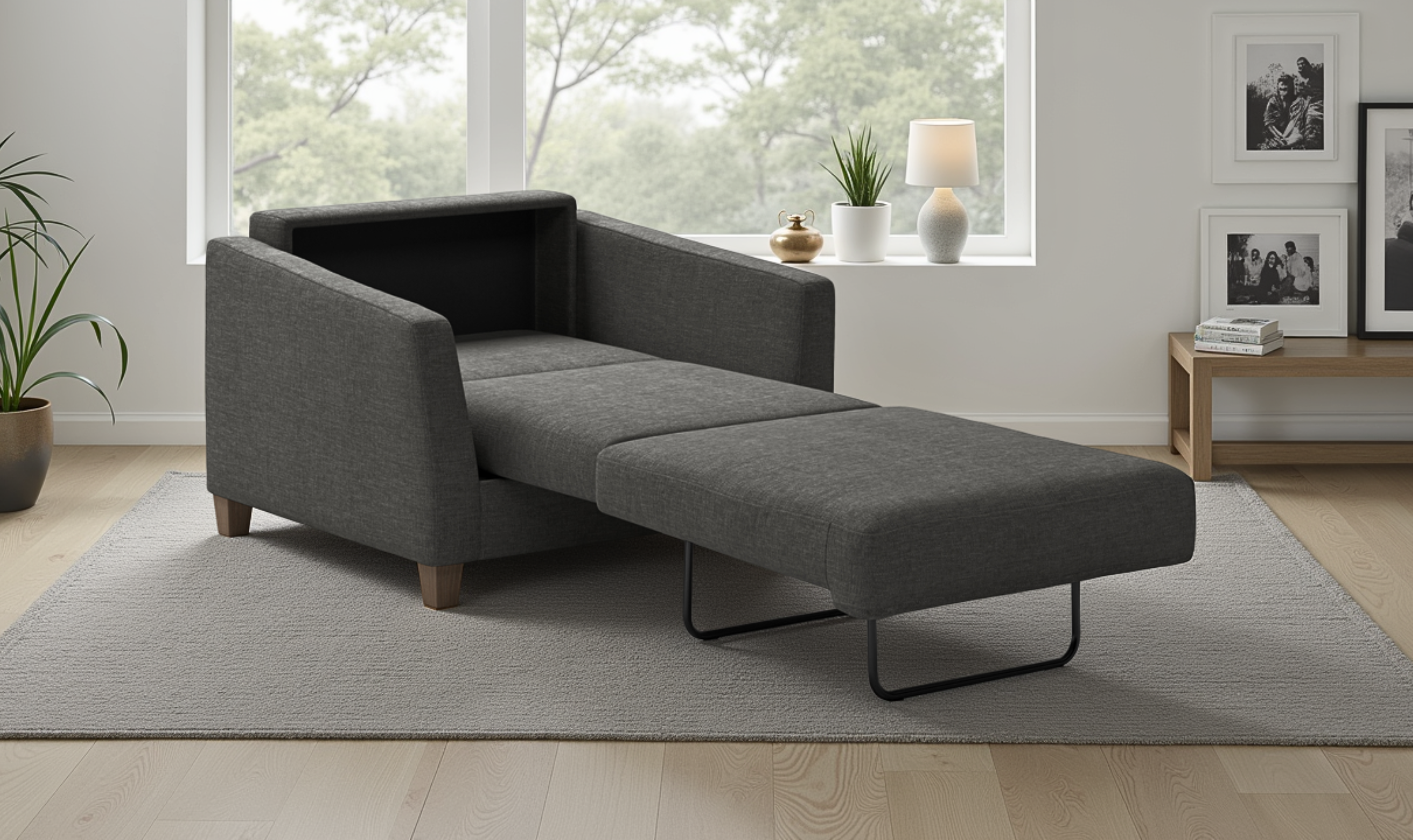 Luonto Monika Fabric Sleeper Sofa with Nest Function