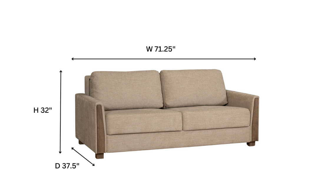 Fjords Nordic Rest Luna Queen Sleeper sofa-Jennifer furniture
