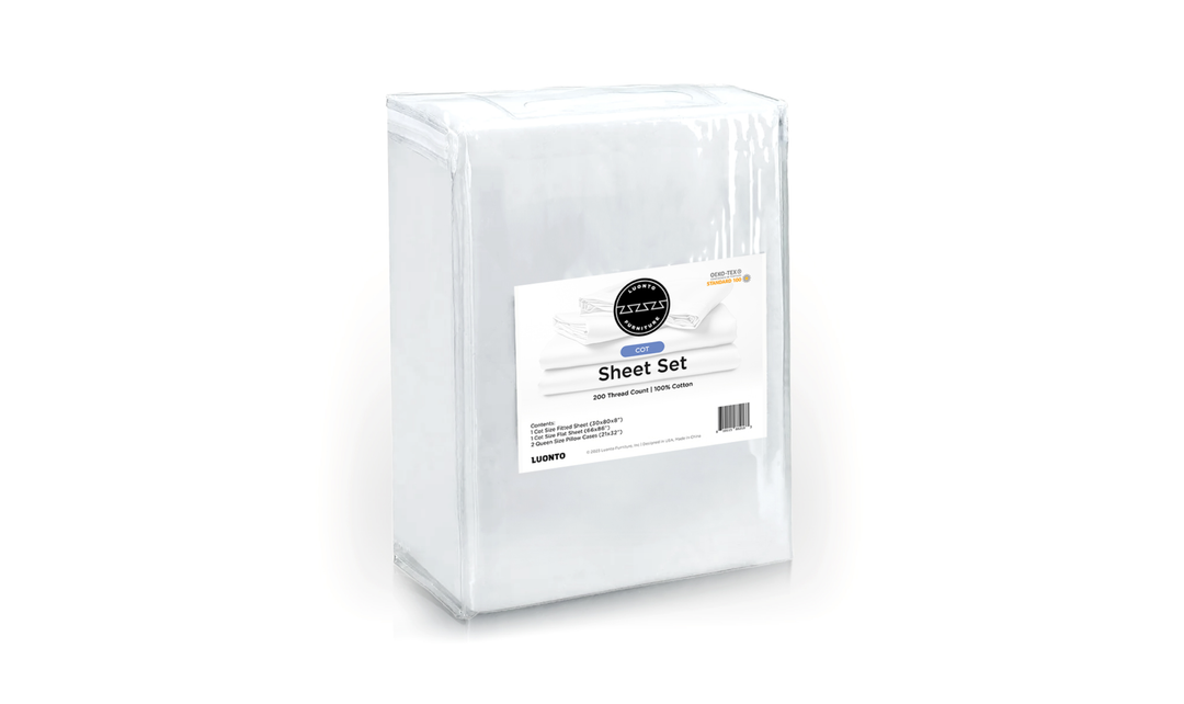 Luonto Classic White Sleeper Sheet Set
