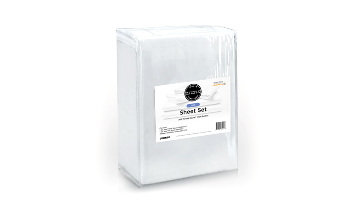 Luonto Classic White Sleeper Sheet Set