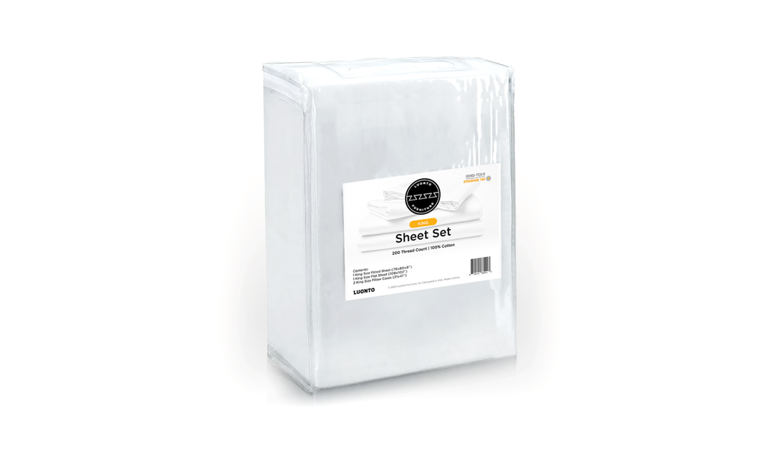 Luonto Classic White Sleeper Sheet Set