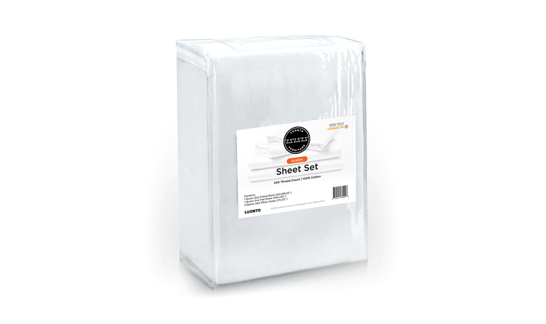 Luonto Classic White Sleeper Sheet Set