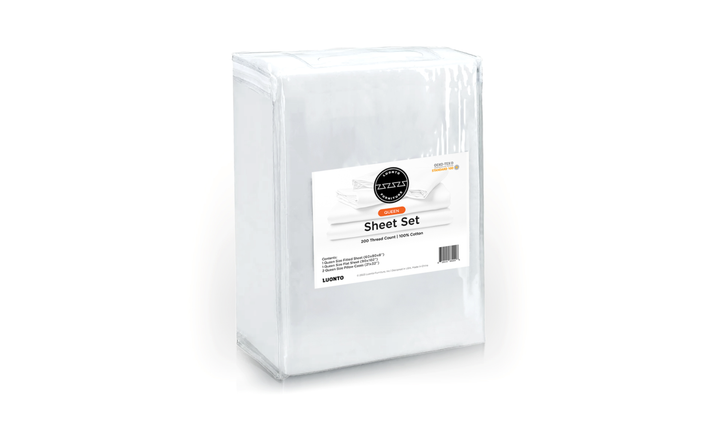 Luonto Classic White Sleeper Sheet Set