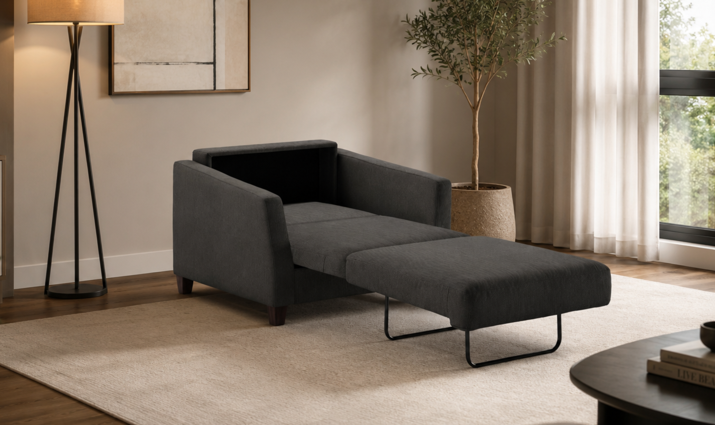 Luonto Monika Fabric Sleeper Sofa with Nest Function