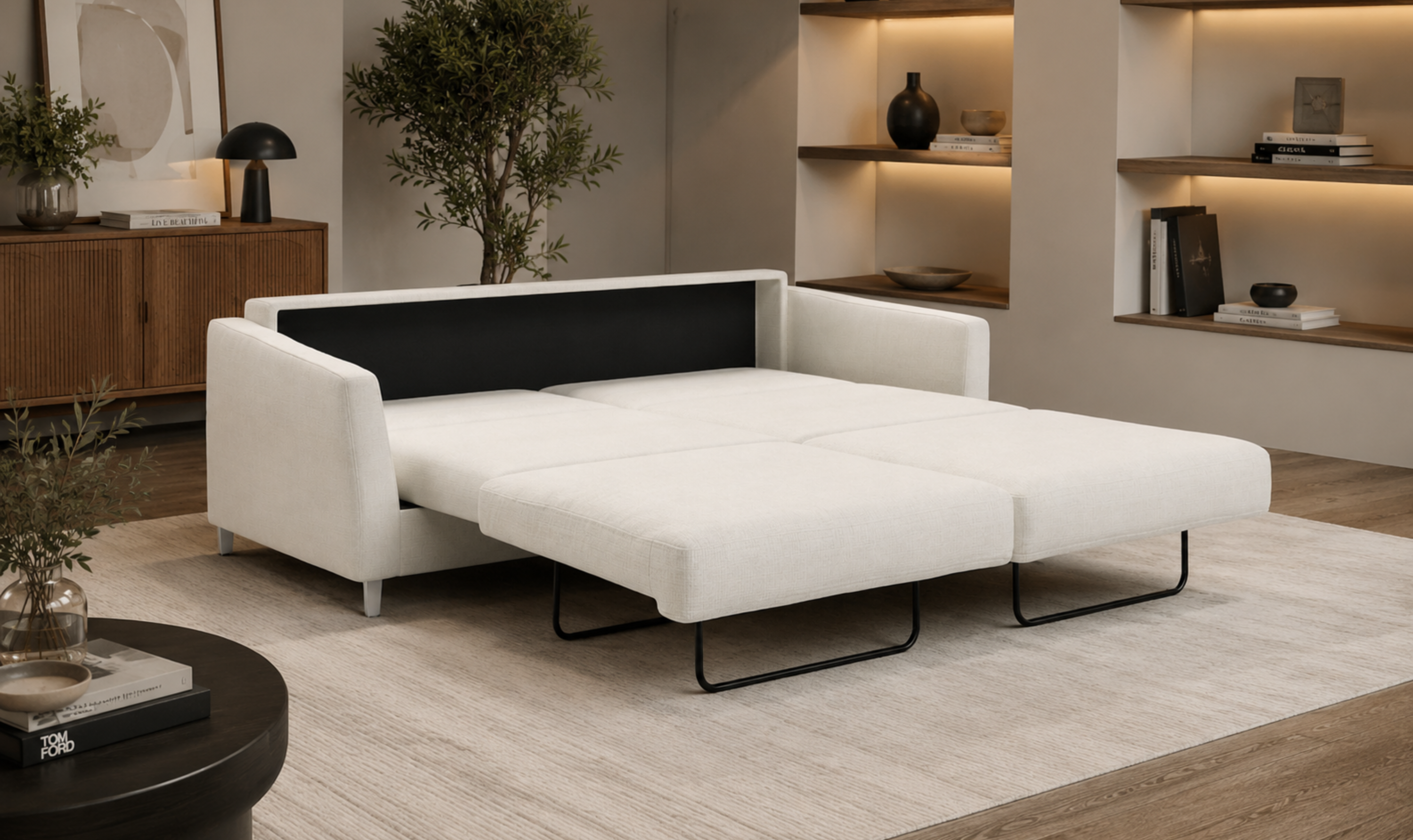 Luonto Monika Fabric Sleeper Sofa with Nest Function