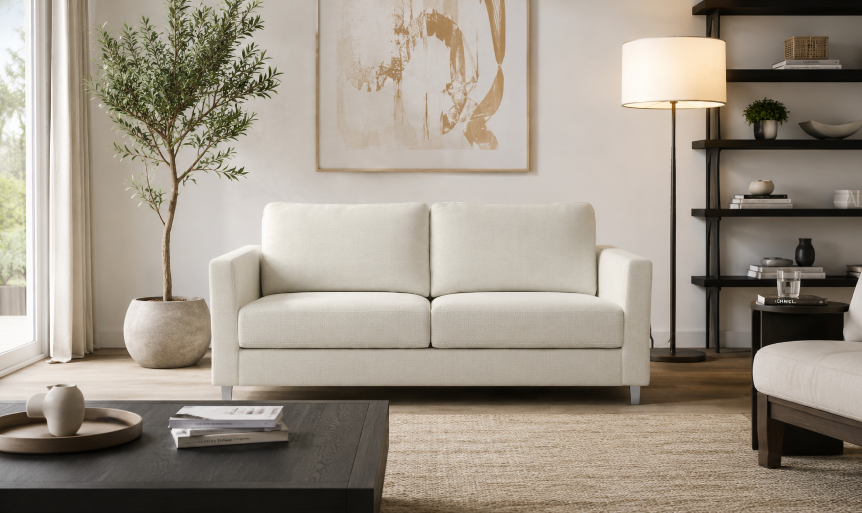 Luonto Monika Fabric Sleeper Sofa with Nest Function