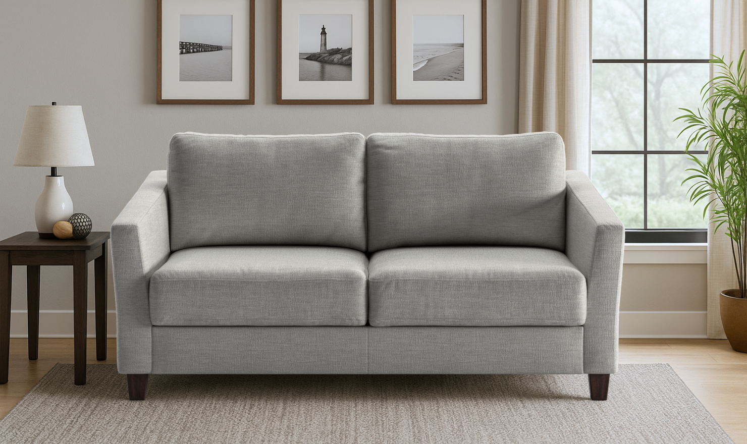 Luonto Monika Fabric Sleeper Sofa with Nest Function-Jennifer Furniture