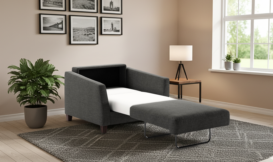 Luonto Monika Fabric Sleeper Sofa with Nest Function-Jennifer Furniture