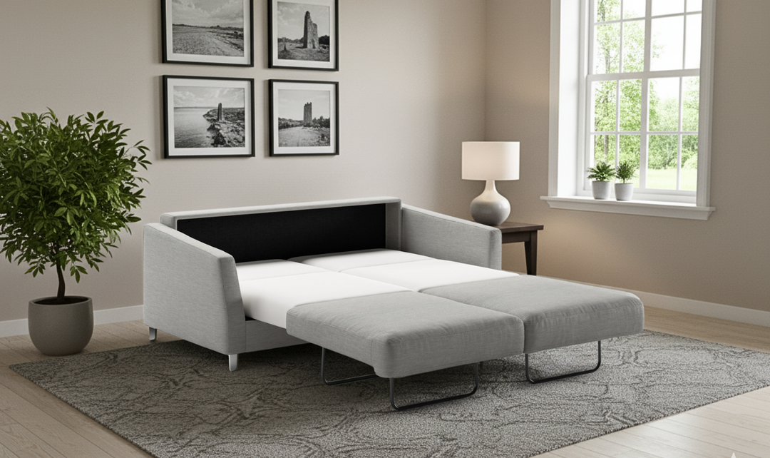 Luonto Monika Fabric Sleeper Sofa with Nest Function-Jennifer Furniture