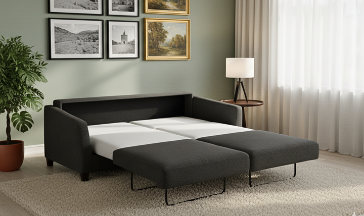 Luonto Monika Fabric Sleeper Sofa with Nest Function-Jennifer Furniture