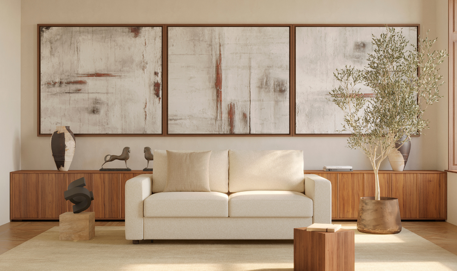 Innovation Living Neah Fabric 2-Seater King-Sized Sofabed