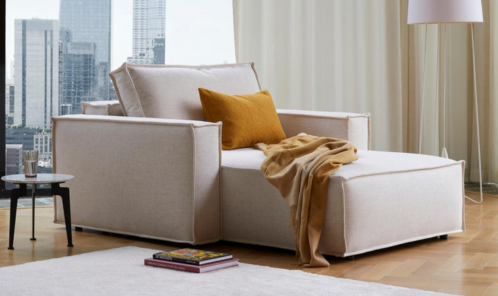 Innovation Living Newilla Lounger Fabric Chair With Three Color Option