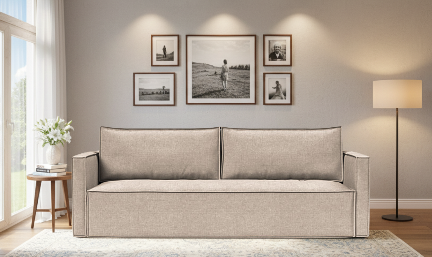 Innovation Living Newilla 2-Seater Fabric Sleeper Sofa