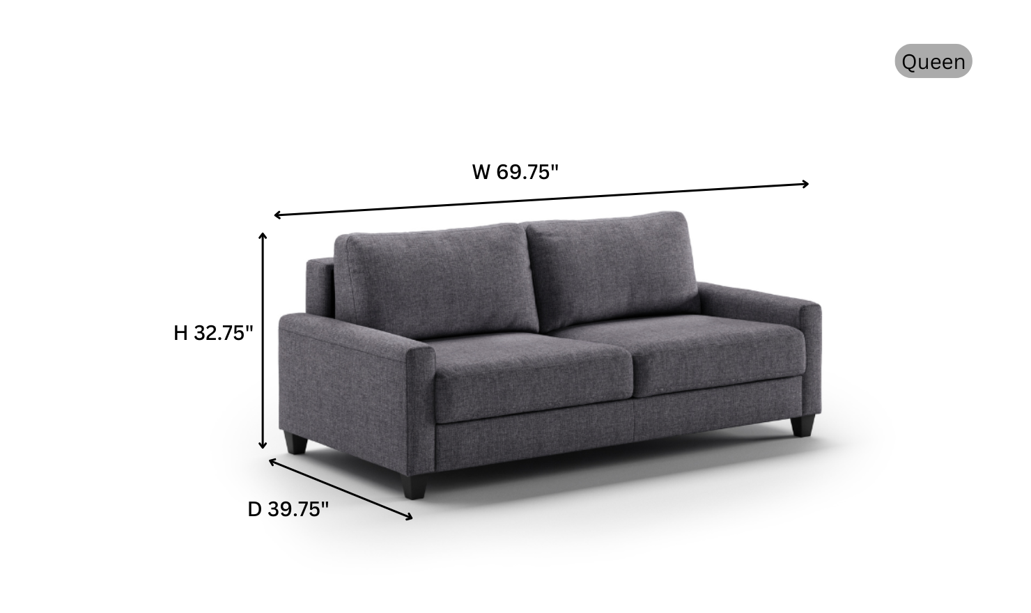 Luonto Nico Sleeper Sofa Bed With Nest Function