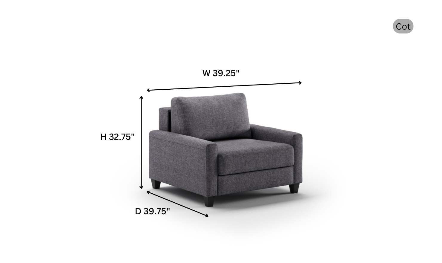 Luonto Nico Cot Sleeper Chair