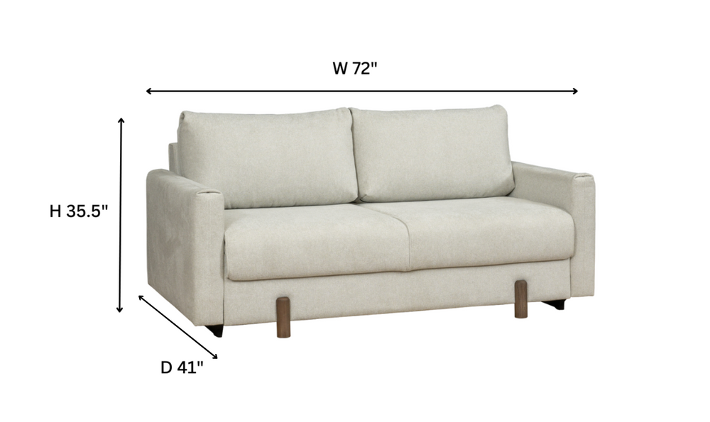 Fjords Nordic Rest Nora Queen Sleeper sofa-Jennifer Furniture