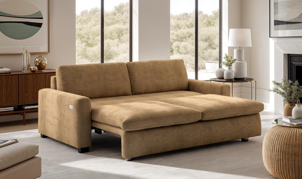 Luonto Kai Full XL Power Sleeper Sofa With Slide Function-Jennifer Furniture
