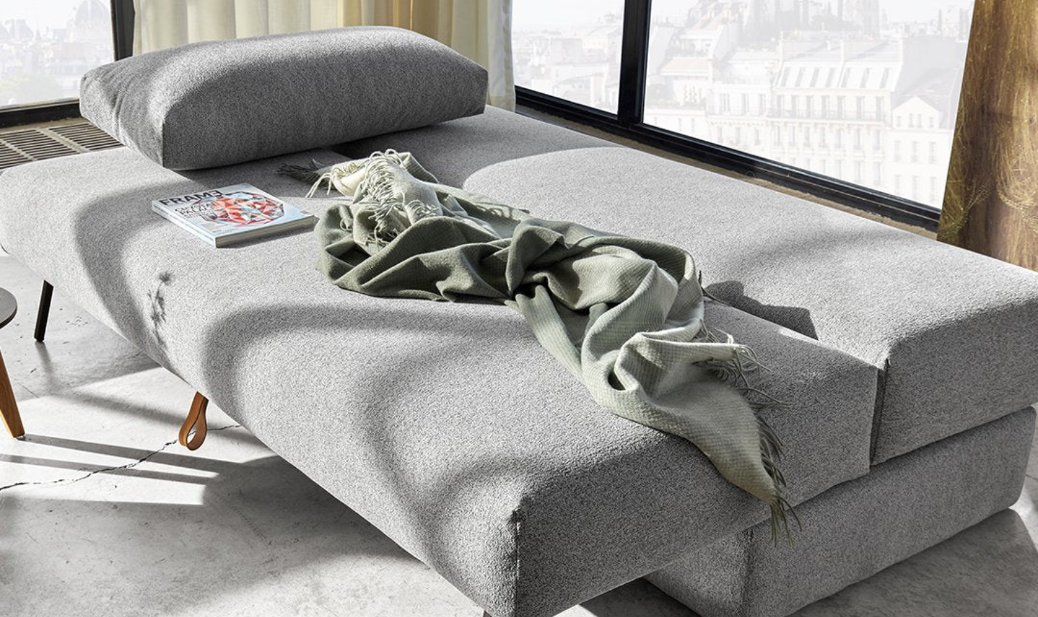 Innovation Living Osvald 2-Seater Fabric Sofa Bed-Jennifer Furniture