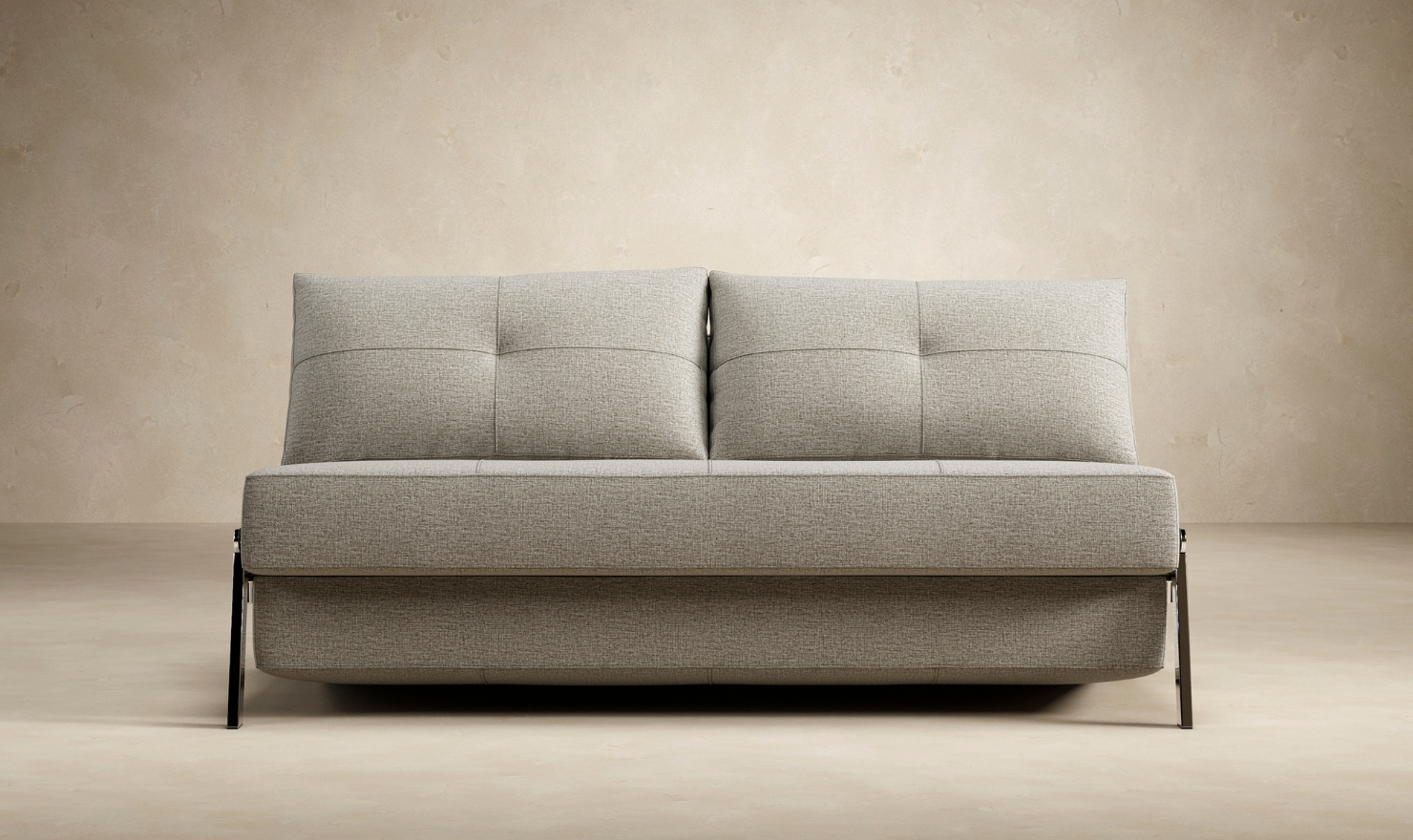 Innovation Living Cubed Fabric 2-Seater Queen Sized Sleeper Sofa With Hidden Bedding Storage-Jennifer Furniture