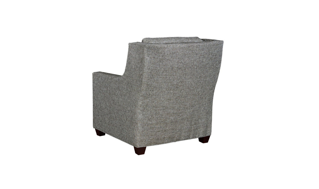 Klaussner James High-Back Accent Chair Detail View (Fabric) - Jennifer furniture