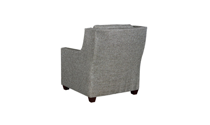 Klaussner James High-Back Accent Chair Detail View (Fabric) - Jennifer furniture