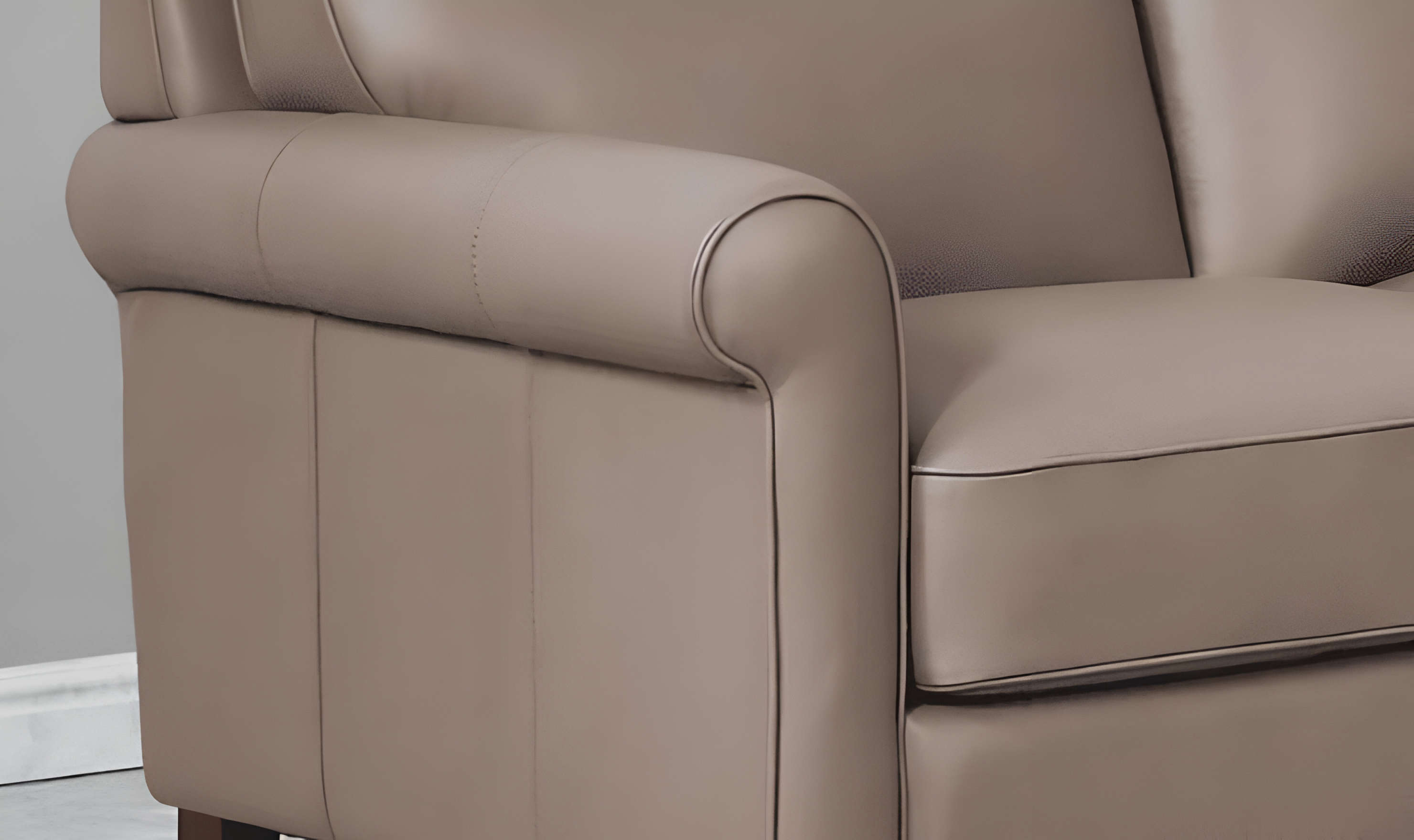 Laguna Leather Sectional Sofa in Taupe Brown-Jennifer Furniture