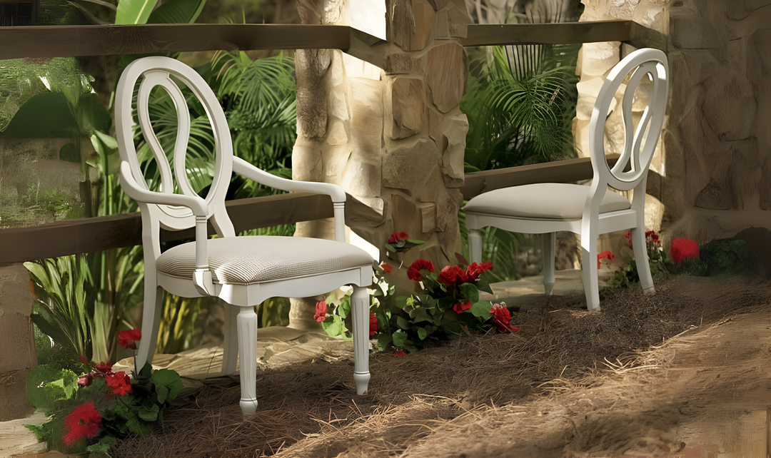 Summer Hill Arm Chair with Upholstered Seat and Back