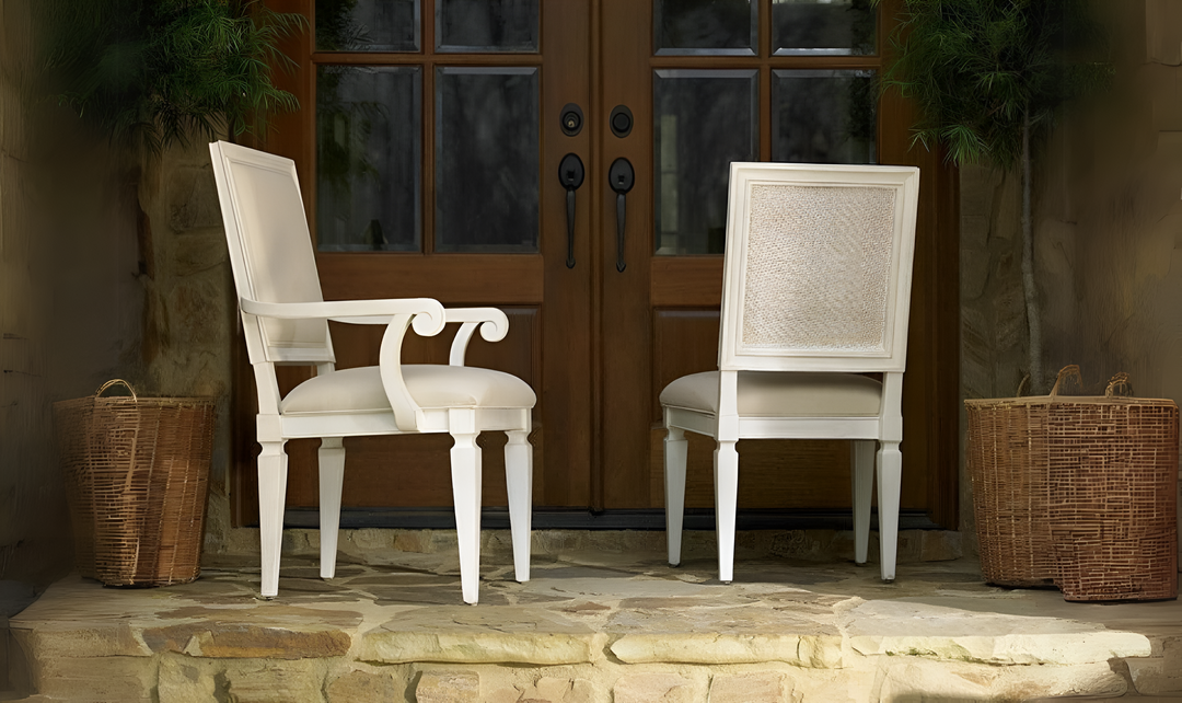 Summer Hill Arm Chair with Upholstered Seat and Back