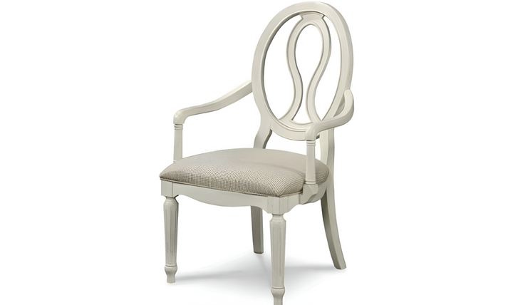 Summer Hill Arm Chair with Upholstered Seat and Back