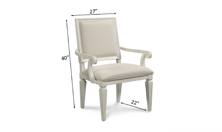 Summer Hill Arm Chair with Upholstered Seat and Back