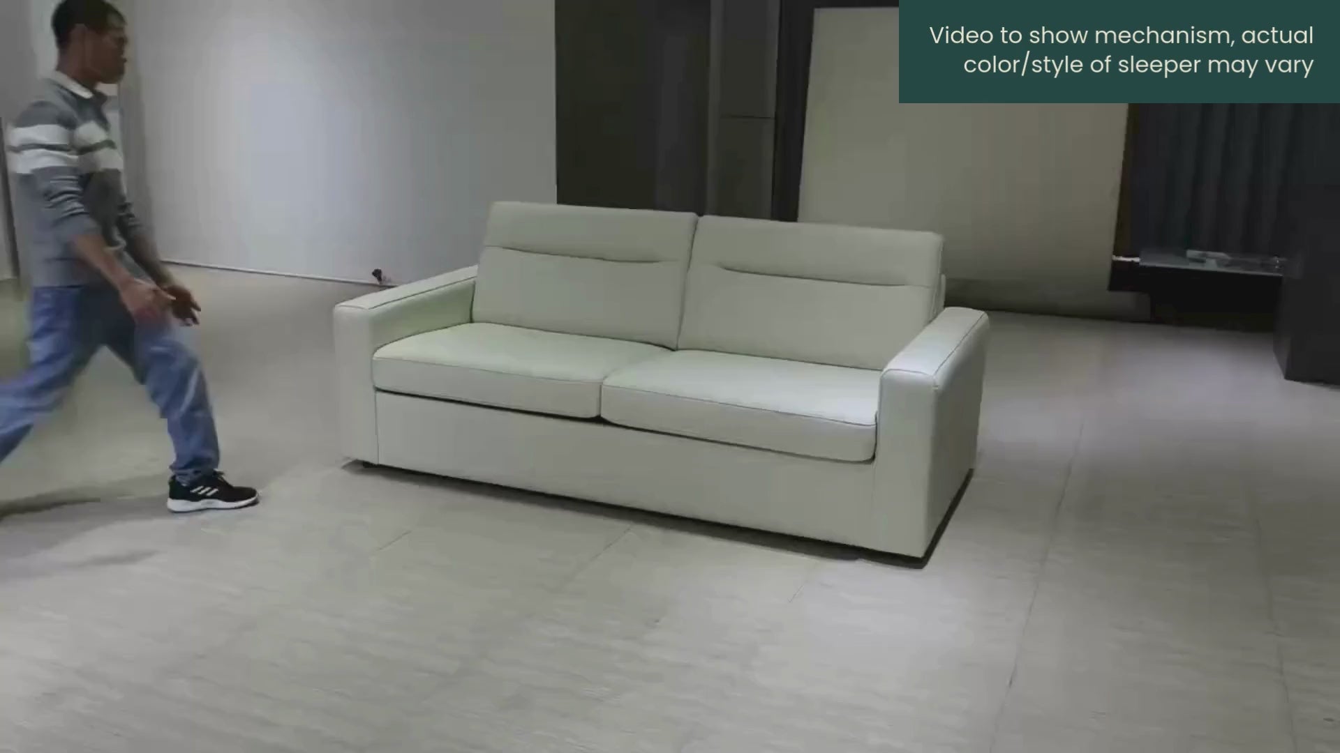 Klaussner Placido Queen Leather Sleeper Sofa