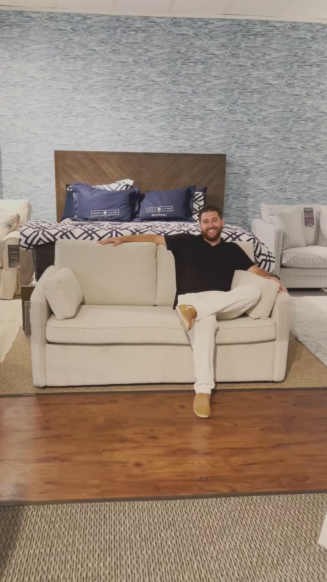 Jennifer Smart Gray Queen Sleeper Sofa With Memory Foam Mattress