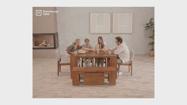 The Host Transformer Extendable Dining Set In Solid wood