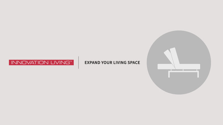 Innovation Living Supremax 2-Seater Fabric Sleeper Sofa With Sleek Chrome Legs-Jennifer Furniture