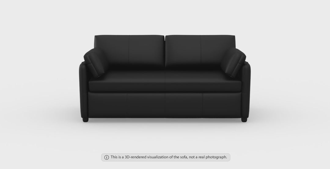 Jennifer Smart Queen Leather Sleeper Sofa With Memory Foam Mattress