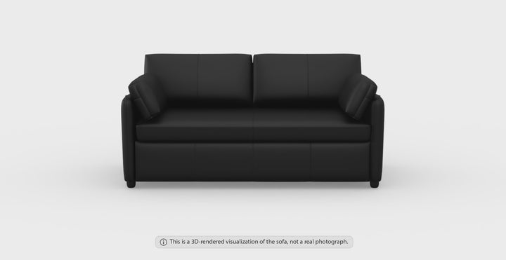 Jennifer Smart Queen Leather Sleeper Sofa With Memory Foam Mattress