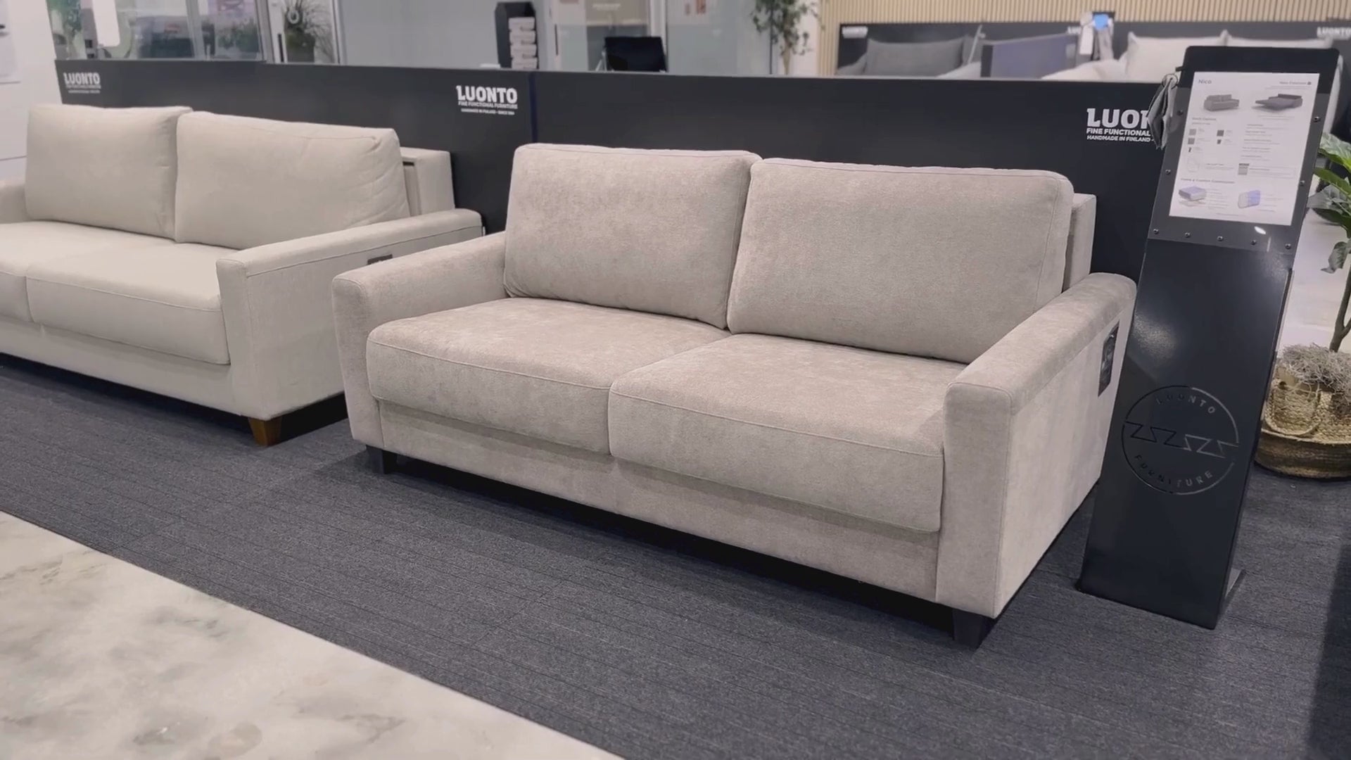 Luonto Nico Sleeper Sofa Bed With Nest Function