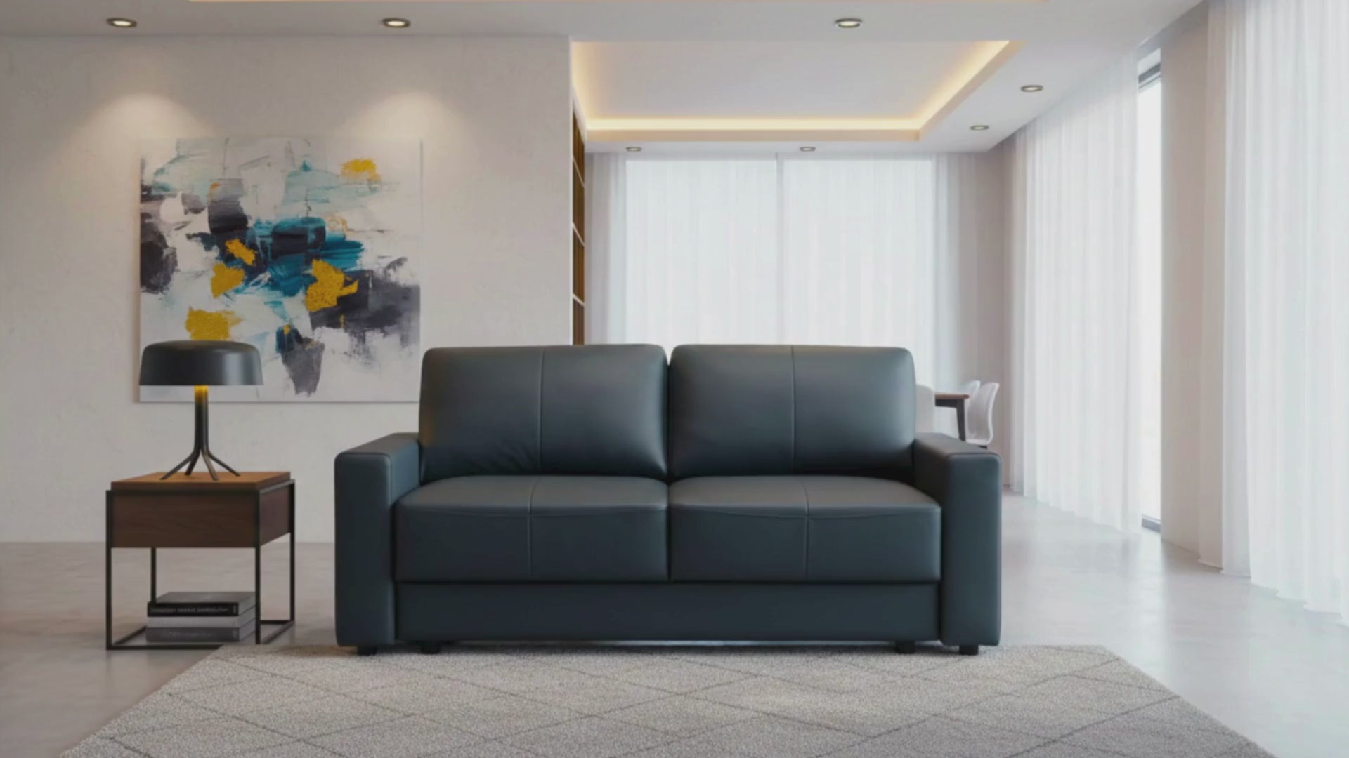 Klaussner Wigan Leather Sleeper Sofa
