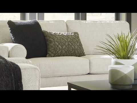 Hazela Fabric Upholstered Sofa Chaise In Charcoal