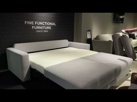 Luonto Belton Fabric Sofa Sleeper with Gas Springs & Power Option