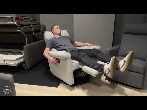 Luonto Rolled Arm Recliner Chair with Adjustable Headrest