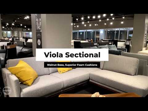 Luonto Viola 2-Seater Fabric Sofa with Wooden base & HR Foam