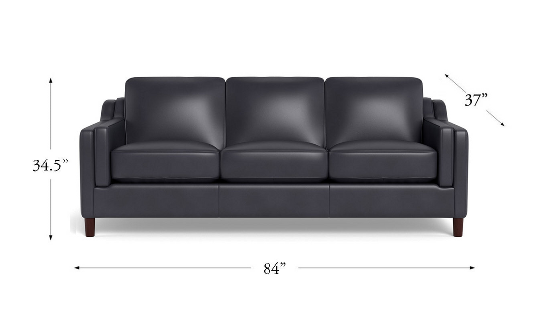 Bella Leather 3-Seater Sofa