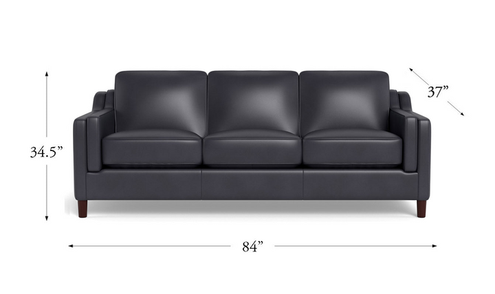 Bella Leather 3-Seater Sofa