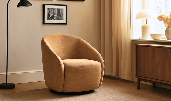 Luonto Regalia Stationary Fabric Swivel Chair