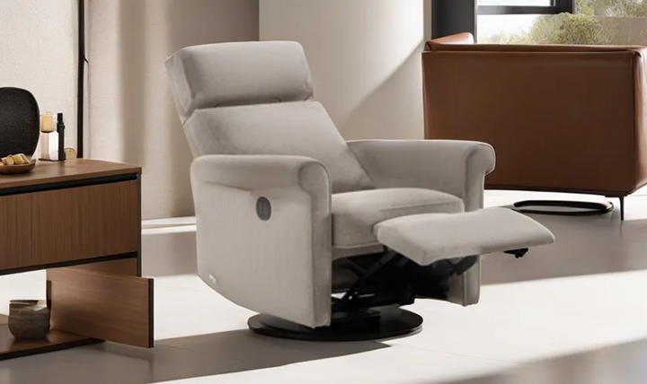 Luonto Rolled Arm Recliner Chair with Adjustable Headrest