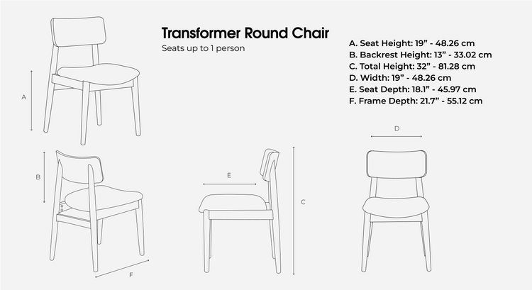 Transformer Table Round Dining Chair