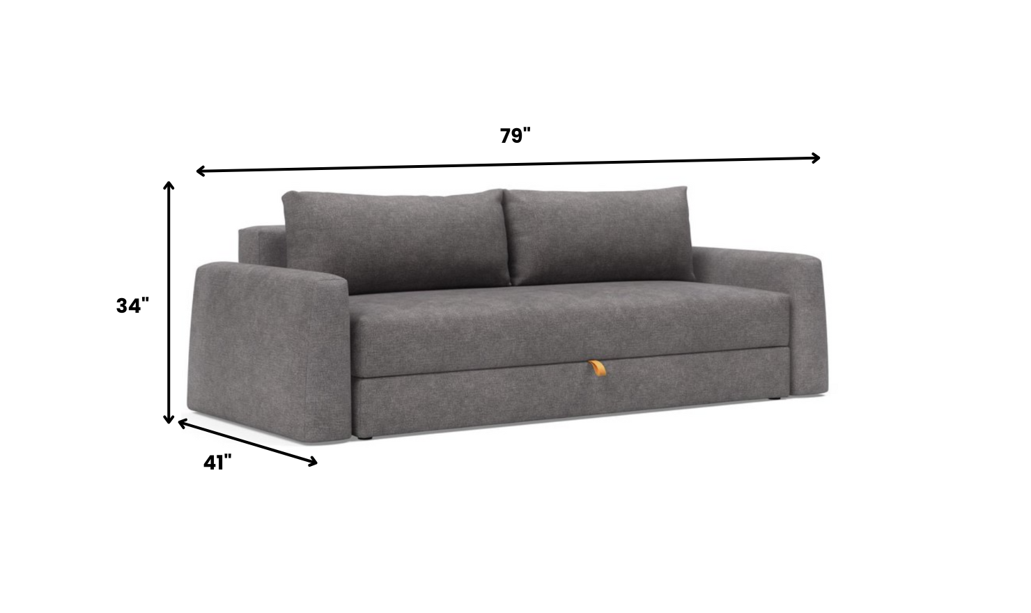 Innovation Living Cone 2-Seater Fabric Sofa Bed-Jennifer Furniture