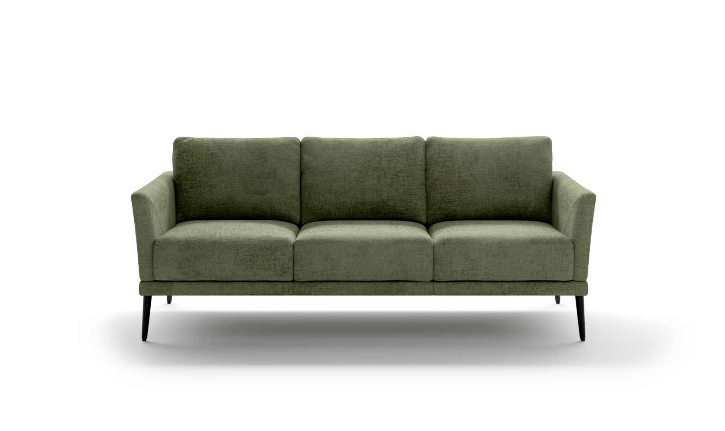 Luonto Viola 3-Seater Fabric Sofa with Wooden base-Jennifer Furniture